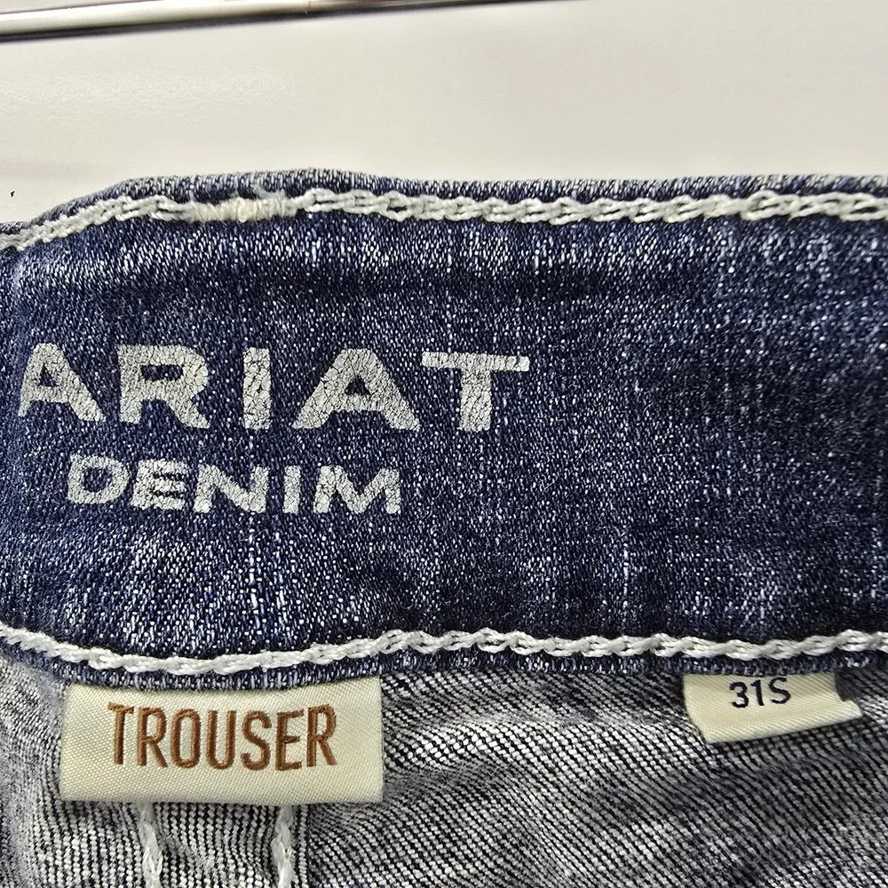 Ariat Denim Trouser Jeans Women 32x29 Medium Wash Bootcut Western Stretch